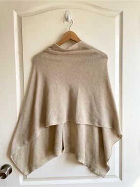 We Are AMMA Nursing Cover Womens OS Waffle Knit Cocoon Beige Natural Luxury